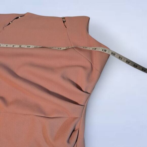 Le Chateau Dusty Rose Professional Pencil Sheath Dress - Size Large - Picture 6 of 8